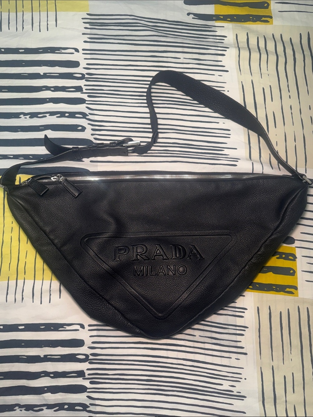 Prada Leather Triangular Bag